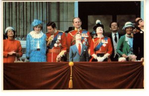 Buckingham Palace after Trooping, Royal Family 1982