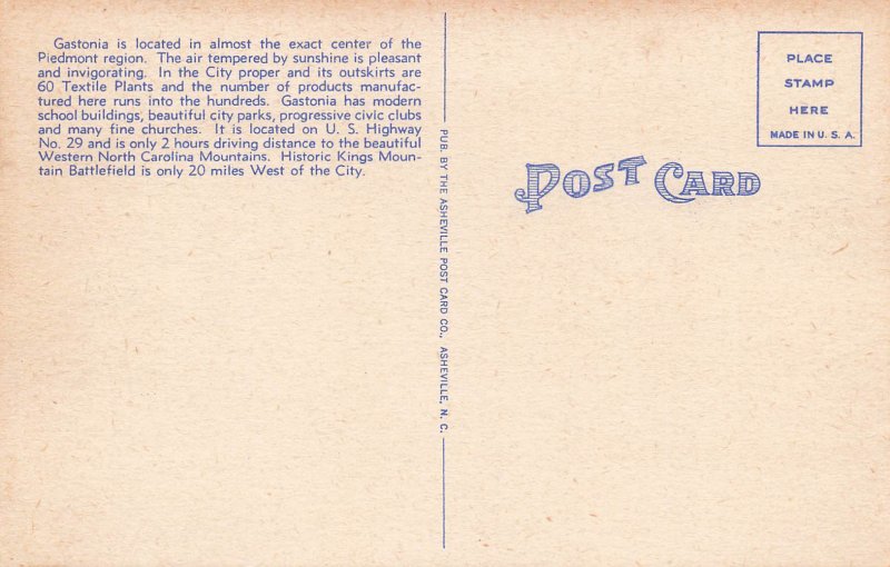 381465-North Carolina, Gastonia, Post Office