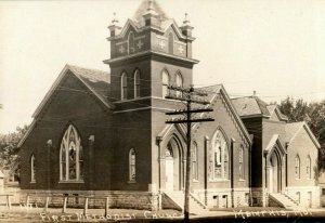 First Methodist Church Memphis Missouri c1910 RPPC Photo Antique Postcard 