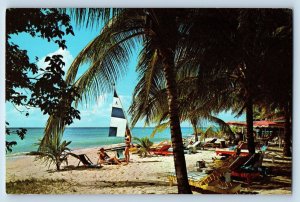 Fredericksted US Virgin Islands Postcard La Grange Magic Isle Beach Club c1950's