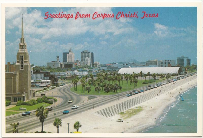 Greetings from Corpus Christi, Texas, unused Postcard