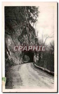 Old Postcard In Chartreuse Desert Road Tunnels