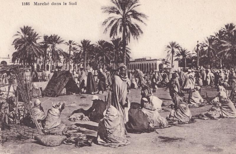 Marche Dans Le Sud African Markets Old Postcard