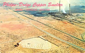 Douglas AZ Phelps-Dodge Copper Smelter Drive-In Theatre Postcard