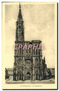 Postcard Old Strasbourg La Cathedrale