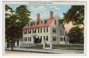 Salem, Mass, Ropes Memorial