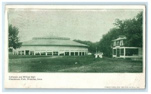 1907 Coliseum And Willard Hall Chautauqua Park Waterloo IA Antique Postcard