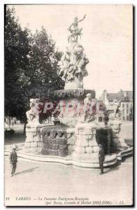 Old Postcard Tarbes La Fontaine Duvignan Bousiques (for Desca Escouula and Ma...