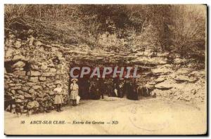 Old Postcard Arcy On Cury Caves Entree