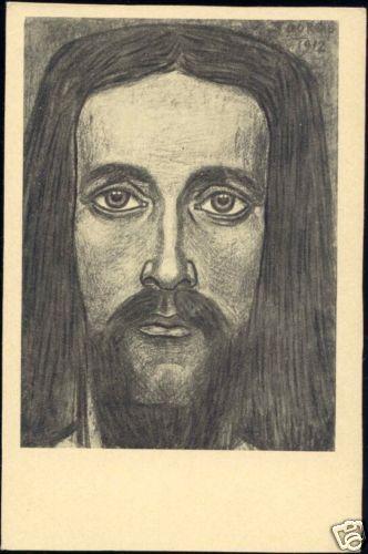 Dutch Symbolist JAN TOOROP - Head of Christ