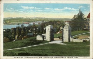 Groton CT From Fort Griswold c1920 Postcard