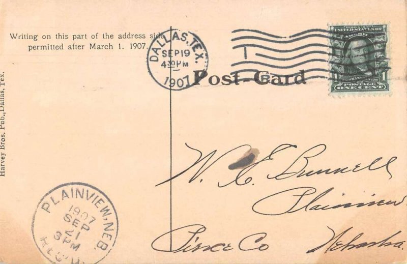 Dallas Texas Fair Grounds Amusement Park Rollar Coaster Postcard AA21082 