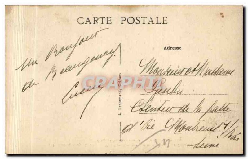 Old Postcard Beaugency Panoramic Sologne Tower Cesar L & # 39eglise Notre Dam...