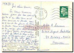 Postcard Modern Lozere Traveling on the road to Mende Villefort Le Chateau du...