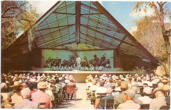 Band Shell, Williams Park, St. Petersburg, Florida, FL, pre-zip code Lusterchrom