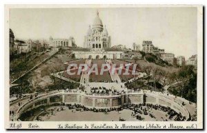 CARTE Postale Old Paris The Basilica of Sacre Coeur in Montmartre