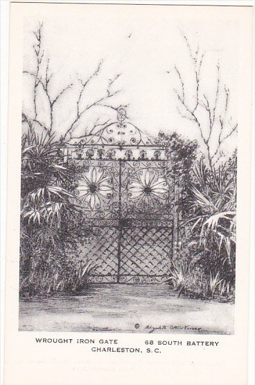 Wrought Iron Gate by Elizabeth O'Neill Verner Charleston South Carolina ...