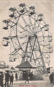 Seattle WA Alaska-Yukon Pacific Expo Ferris Wheel Amusement Postcard