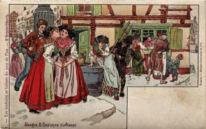 CPA Usages et Costumes d'Alsace FRANCE FOLKLORE (789075)