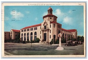 San Francisco California CA Postcard Automobile Club Of Southern CA 1936 Vintage