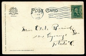 h4075- ST. LOUIS Missouri Postcard 1906 US Government Yards Fleet Steamer WRIGHT