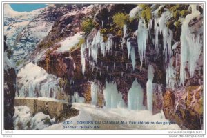 GORGES DU CIANS, Vue Interieure des gorges pendant l'Hiver, Vallauris, Alpes ...