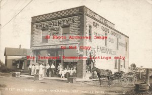 MI, Fair Haven, Michigan, RPPC, HM La Bounty's General Store, Flower Photo
