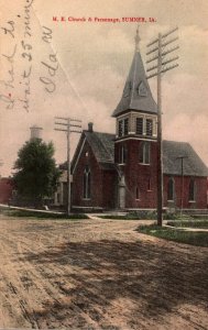 Iowa Sumner Methodist Episcopal Church and Parsonage 1910