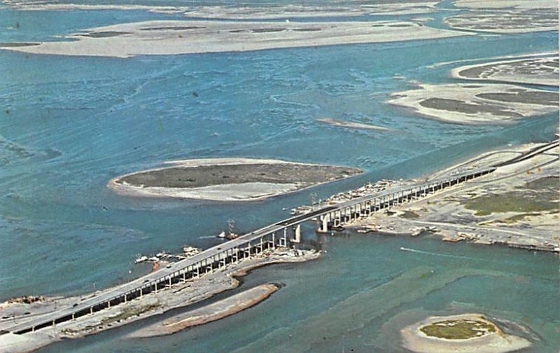 The New John F Kennedy Causeway - Padre Island, Texas TX  