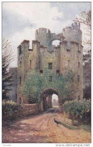 WARWICK, Warwickshire, England, 1900-1910's; Drawbridge, Warwick Castle