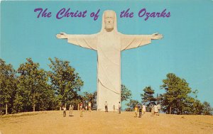 Eureka Springs Arkansas 1960s Postcard The Christ Of The Ozarks Giant Statue