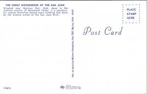 Great Goosenecks San Juan Monument Valley UT River Postcard VTG UNP Dexter 