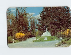 Postcard Monument Of Saint Francis, Immaculate Heart Of Mary Seminary, New York