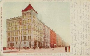 Spokane Washington Riverside Ave Buildings, 1906 UDB Postcard  Postally Used