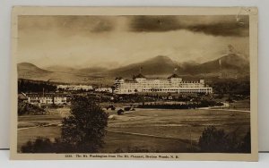 RPPC Bretton Woods NH The Mt Washington From The Mt. Pleasant Postcard B4