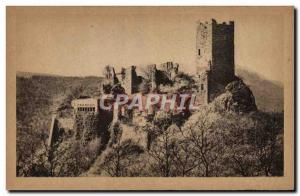 Old Postcard Ribeauville Le chateau St Ulrich