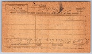 K45/ Ward Colorado Postcard c1904 Post Office Package Receipt 501