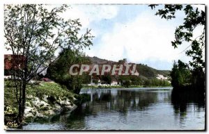 Modern Postcard Les Andelys The banks of the Seine and the Chateau Gaillard