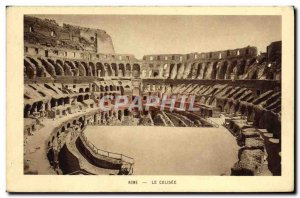 Old Postcard Rome Le Colisee