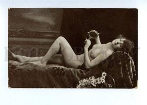 3128957 NUDE Woman BELLE w/ Mirror Vintage PHOTO #A23 PC