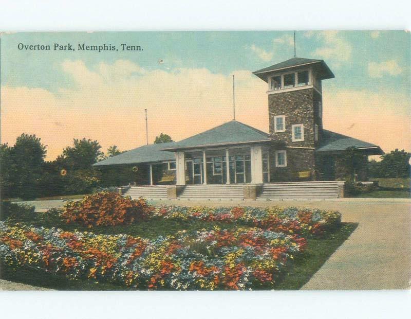 Pinhole Damage Divided-Back OVERTON PARK Memphis Tennessee TN c9479