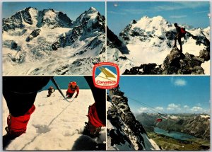 Ski: Sommer - Estate ete Corvatsch Silvaplana St. Moritz Switzerland Postcard