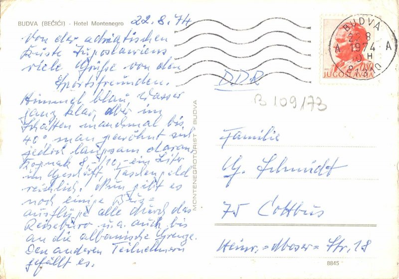 B109173 Montenegro Budva Becici Hotel Montenegro Panorama