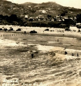 1930's-40's RPPC Pismo Beach, CA Vintage Real Photo Postcard P168