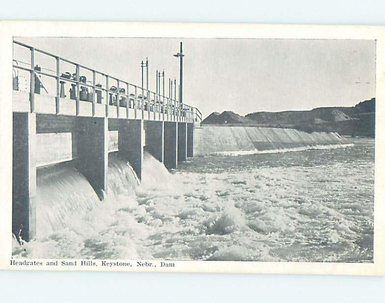 Unused 1940's RIVER DAM Keystone Nebraska NE hn2122