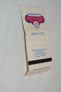 Sands Hotel and Casino Las Vegas Nevada 30 Strike Matchbook Cover