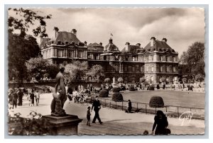 Paris France Jardin Et Palais Du Luxembourg (1615-1620) RPPC Real Photo Postcard
