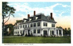 Residence of Percy V. Hill - Augusta, Maine ME  