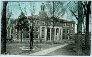 MONMOUTH, Illinois IL   Monmouth College WALLACE HALL  Photoette 1910s Postcard