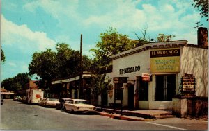 Vtg South Side of Plaza Old Town Albuquerque New Mexico NM Postcard